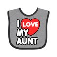thumbnail image 1 of Inktastic I Love My Aunt Boys or Girls Baby Bib, 1 of 4