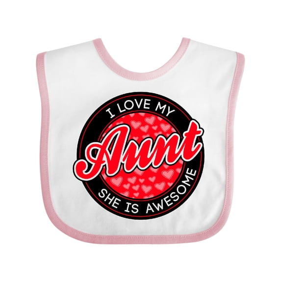 Inktastic I Love My Aunt Boys or Girls Baby Bib