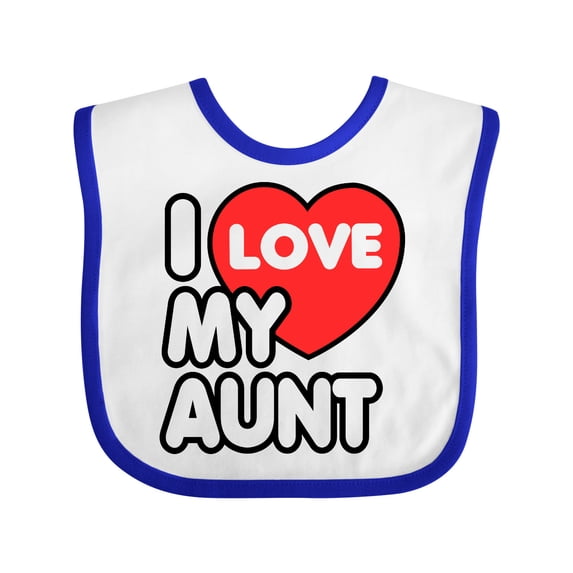 Inktastic I Love My Aunt Boys or Girls Baby Bib