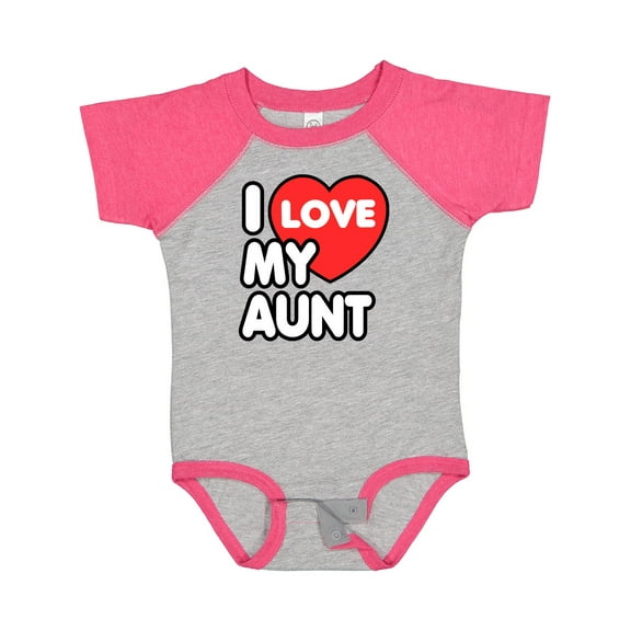 Inktastic I Love My Aunt Boys or Girls Baby Bodysuit