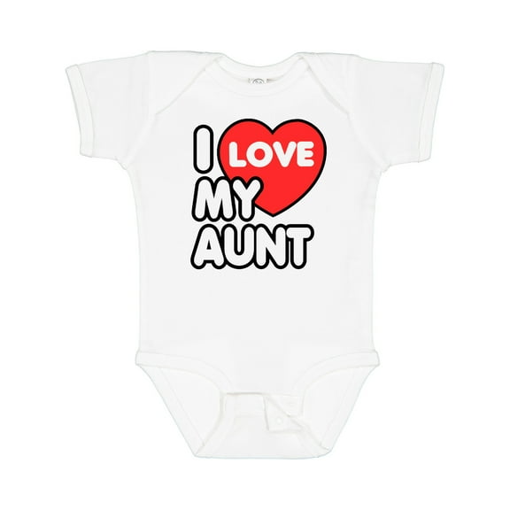 Inktastic I Love My Aunt Boys or Girls Baby Bodysuit