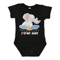 thumbnail image 1 of Inktastic I Love My Aunt Cute Elephants with Moon and Stars Boys or Girls Baby Bodysuit, 1 of 5