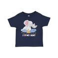 thumbnail image 1 of Inktastic I Love My Aunt Cute Elephants with Moon and Stars Boys or Girls Baby T-Shirt, 1 of 5