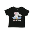thumbnail image 1 of Inktastic I Love My Aunt Cute Elephants with Moon and Stars Boys or Girls Baby T-Shirt, 1 of 5