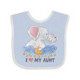 thumbnail image 1 of Inktastic I Love My Aunt Elephant Family Boys or Girls Baby Bib, 1 of 4