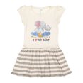 thumbnail image 1 of Inktastic I Love My Aunt Elephant Family Gift Toddler Girl Dress, 1 of 4