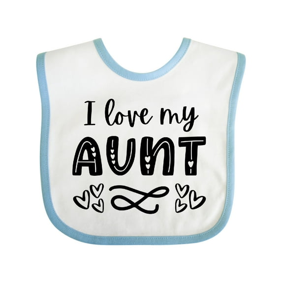 Inktastic I Love My Aunt Hearts Boys or Girls Baby Bib