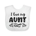 thumbnail image 1 of Inktastic I Love My Aunt Hearts Boys or Girls Baby Bib, 1 of 4