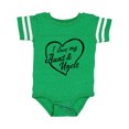 thumbnail image 1 of Inktastic I Love My Aunt and Uncle in Black Chalk Heart Boys or Girls Baby Bodysuit, 1 of 5
