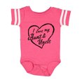 thumbnail image 1 of Inktastic I Love My Aunt and Uncle in Black Chalk Heart Boys or Girls Baby Bodysuit, 1 of 5