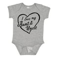 thumbnail image 1 of Inktastic I Love My Aunt and Uncle in Black Chalk Heart Boys or Girls Baby Bodysuit, 1 of 5