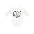 thumbnail image 1 of Inktastic I Love My Aunt and Uncle in Black Chalk Heart Boys or Girls Long Sleeve Baby Bodysuit, 1 of 5