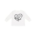 thumbnail image 1 of Inktastic I Love My Aunt and Uncle in Black Chalk Heart Boys or Girls Long Sleeve Toddler T-Shirt, 1 of 5