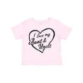 thumbnail image 1 of Inktastic I Love My Aunt and Uncle in Black Chalk Heart Boys or Girls Toddler T-Shirt, 1 of 5