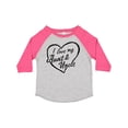 thumbnail image 1 of Inktastic I Love My Aunt and Uncle in Black Chalk Heart Boys or Girls Toddler T-Shirt, 1 of 5