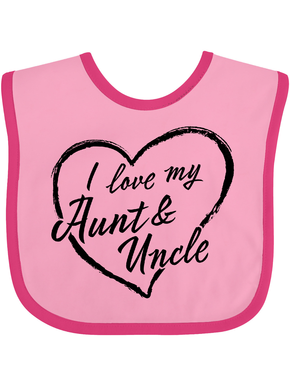 Inktastic I Love My Aunt and Uncle in Black Chalk Heart Gift Baby Boy
