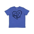 thumbnail image 1 of Inktastic I Love My Aunt and Uncle in Black Chalk Heart Youth T-Shirt, 1 of 5