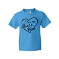 thumbnail image 1 of Inktastic I Love My Aunt and Uncle in Black Chalk Heart Youth T-Shirt, 1 of 5