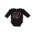 thumbnail image 1 of Inktastic I Love My Aunt and Uncle in Pink Chalk Heart Boys or Girls Long Sleeve Baby Bodysuit, 1 of 5