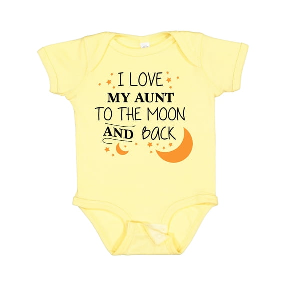 Inktastic I Love My Aunt to the Moon and Back Boys or Girls Baby Bodysuit