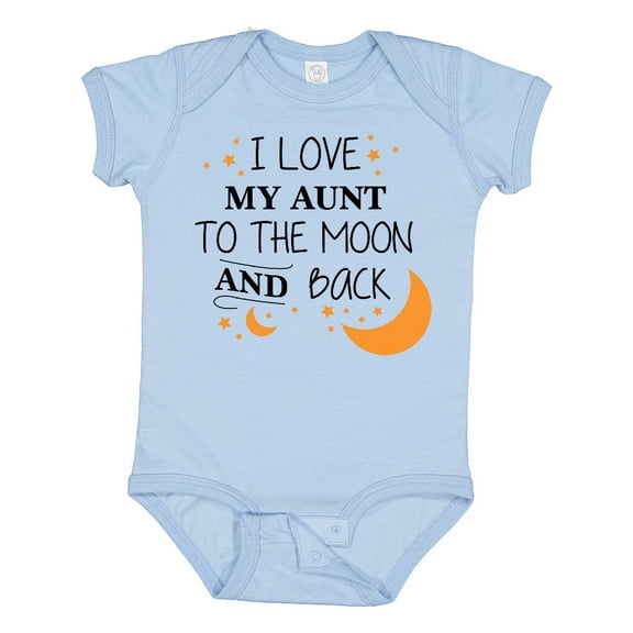 Inktastic I Love My Aunt to the Moon and Back Boys or Girls Baby Bodysuit