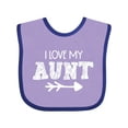 thumbnail image 1 of Inktastic I Love My Aunt with Arrow Boys or Girls Baby Bib, 1 of 4