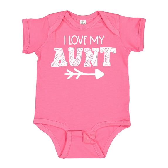 Inktastic I Love My Aunt with Arrow Boys or Girls Baby Bodysuit