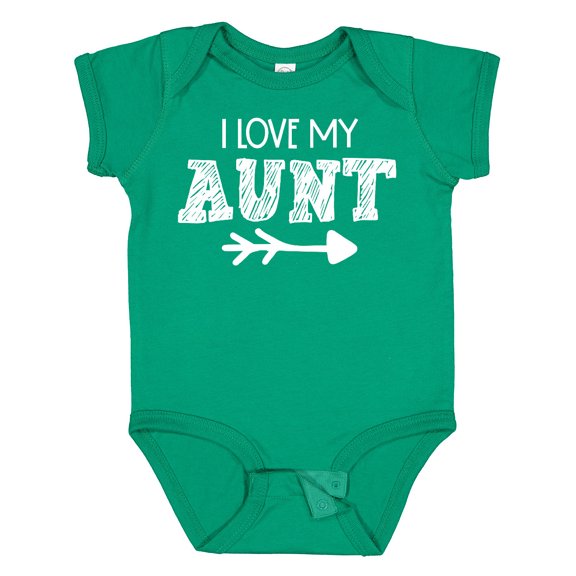 Inktastic I Love My Aunt with Arrow Boys or Girls Baby Bodysuit
