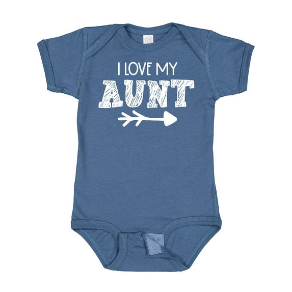 Inktastic I Love My Aunt with Arrow Boys or Girls Baby Bodysuit