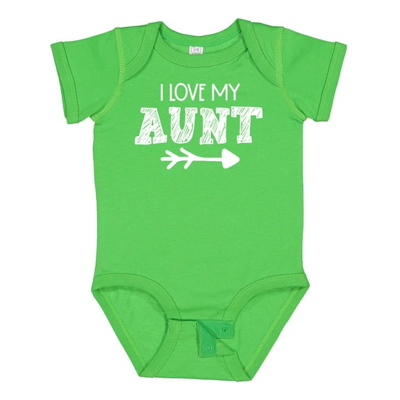Inktastic I Love My Aunt with Arrow Boys or Girls Baby Bodysuit