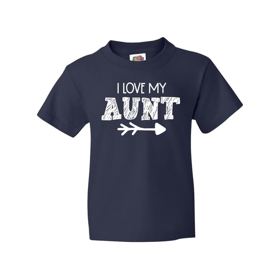 Inktastic I Love My Aunt with Arrow Youth T-Shirt