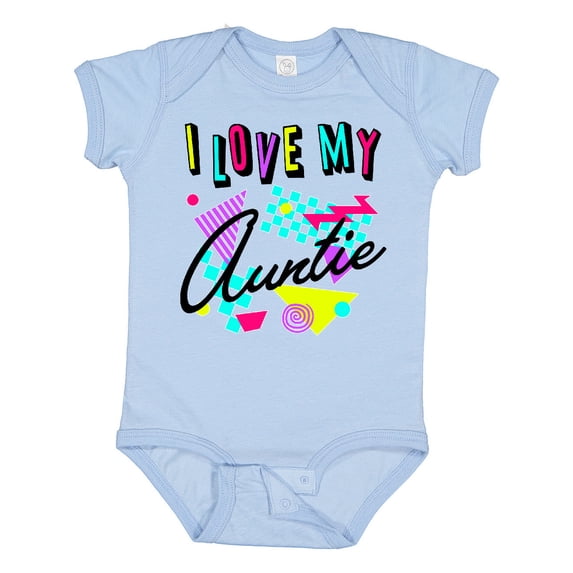 Inktastic I Love My Auntie- 80s Retro Style Boys or Girls Baby Bodysuit