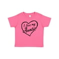 thumbnail image 1 of Inktastic I Love My Auntie in Black Chalk Heart Boys or Girls Baby T-Shirt, 1 of 5