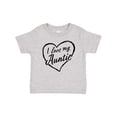 thumbnail image 1 of Inktastic I Love My Auntie in Black Chalk Heart Boys or Girls Baby T-Shirt, 1 of 5