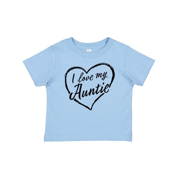 Inktastic I Love My Auntie in Black Chalk Heart Boys or Girls Baby T-Shirt
