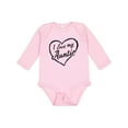 thumbnail image 1 of Inktastic I Love My Auntie in Black Chalk Heart Boys or Girls Long Sleeve Baby Bodysuit, 1 of 5