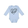 thumbnail image 1 of Inktastic I Love My Auntie in Black Chalk Heart Boys or Girls Long Sleeve Baby Bodysuit, 1 of 5