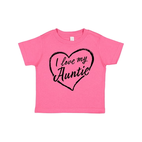 Inktastic I Love My Auntie in Black Chalk Heart Boys or Girls Toddler T-Shirt