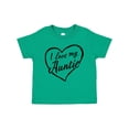 thumbnail image 1 of Inktastic I Love My Auntie in Black Chalk Heart Boys or Girls Toddler T-Shirt, 1 of 5
