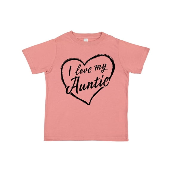 Inktastic I Love My Auntie in Black Chalk Heart Boys or Girls Toddler T-Shirt