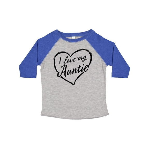 Inktastic I Love My Auntie in Black Chalk Heart Boys or Girls Toddler T-Shirt