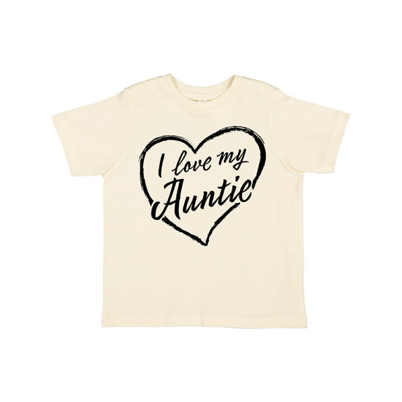 Inktastic I Love My Auntie in Black Chalk Heart Boys or Girls Toddler T-Shirt