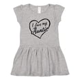 thumbnail image 1 of Inktastic I Love My Auntie in Black Chalk Heart Girls Toddler Dress, 1 of 5