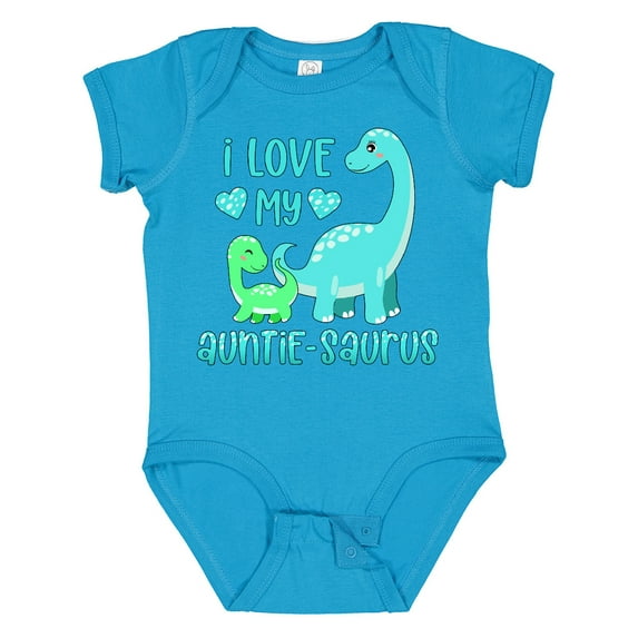 Inktastic I Love My Auntie-saurus Cute Brontosaurus Family Boys or Girls Baby Bodysuit
