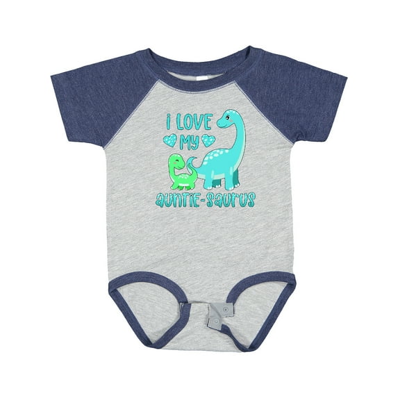 Inktastic I Love My Auntie-saurus Cute Brontosaurus Family Boys or Girls Baby Bodysuit