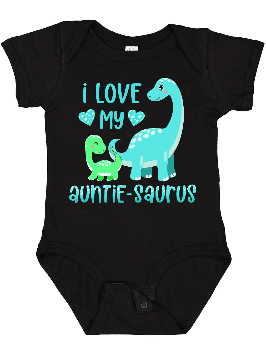 Inktastic I Love My Auntie-saurus Cute Brontosaurus Family Boys or Girls Baby Bodysuit