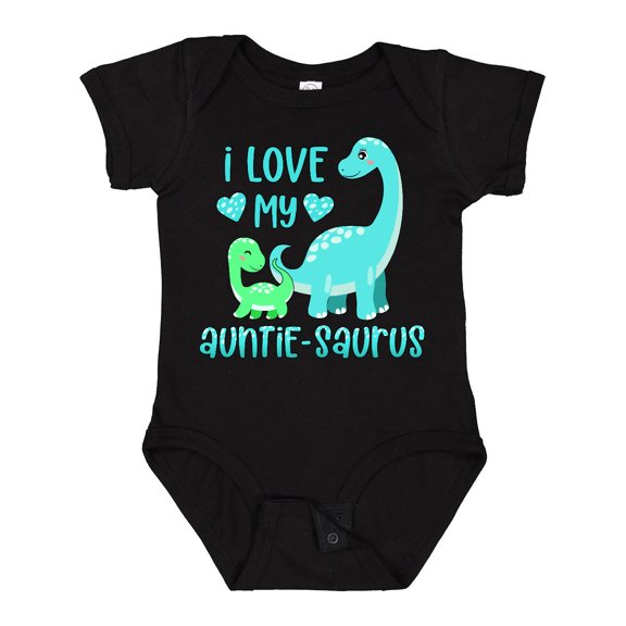 Inktastic I Love My Auntie-saurus Cute Brontosaurus Family Boys or Girls Baby Bodysuit