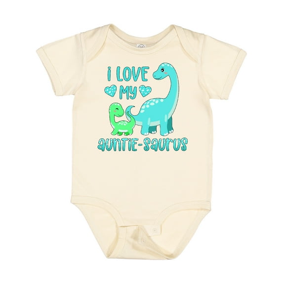 Inktastic I Love My Auntie-saurus Cute Brontosaurus Family Boys or Girls Baby Bodysuit