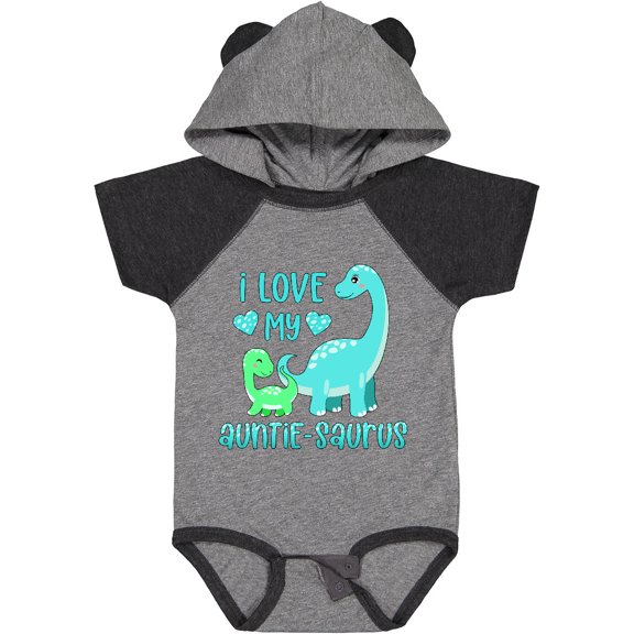 Inktastic I Love My Auntie-saurus Cute Brontosaurus Family Boys or Girls Baby Bodysuit