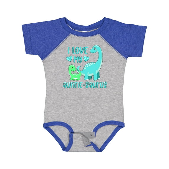 Inktastic I Love My Auntie-saurus Cute Brontosaurus Family Boys or Girls Baby Bodysuit